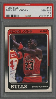 1988/89 Fleer #17 Michael Jordan - PSA GEM MT 10